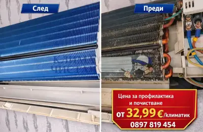 Почистване на климатици от Клима Чистач Варна